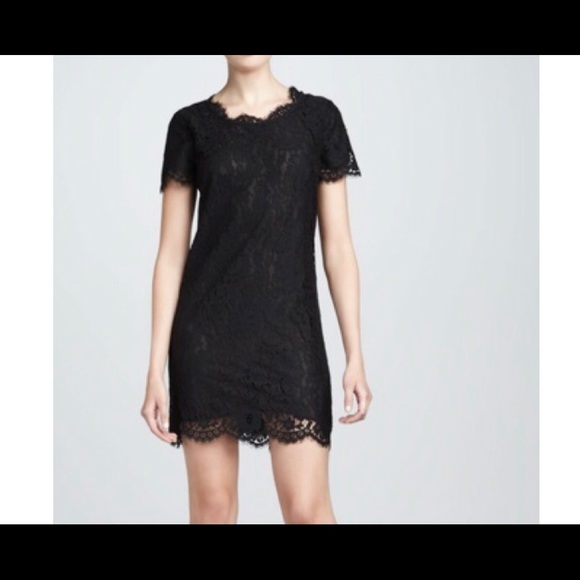 Joie Susina Black Scallop Lace Dress - Picture 4 of 12